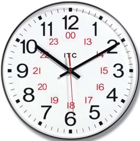Infinity Instruments 90/1224-1 24 Prosaic Wall Clock, 12