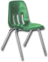 Virco 9018-GRN34 Classic Classroom Chair 18", Green 34; Vented, anti-static soft plastic shell seat, tubular chrome finish steel frame and nylon floor glides; 18"; Green 34; Dimensions 24" x 20" x 41"; Weight 48 Lbs (VIRCO9018GRN34 VIRCO 9018GRN34 9018 GRN34 GRN 34 VIRCO-9018GRN34 9018-GRN34 GRN-34) 