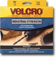 Velcro 90197 Sticky Back, Industrial Strength Tape; Built-in dispensers; Complete flexibility provides exact length for each heavy-duty project; Black, 15' x 2" wide; Dimensions 7.25" x 3" x 0.12"; Weight 1.06 lbs; UPC 075967901974 (VELCRO90197 VELCRO 90197 VELCRO-90197)  