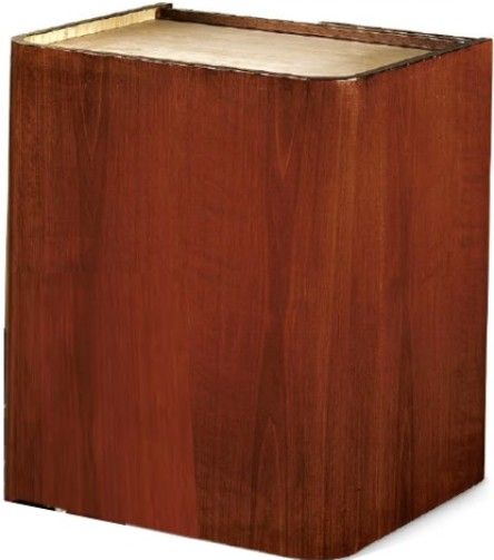 Oklahoma Sound 901-CH/CH Wood Veneer Lectern Base, Cherry on Cherry, Contemporary/Transitional Style Rich Veneer Lectern Base, converts Lectern, Top to a full floor Lectern commanding a dignified presence, Modern stylistic radius curves, Two locking doors conceal, Adjustable Shelf with five adjustment levels (901CHCH 901-CH-CH 901CH/CH 901 CH/CH 901-CH 901CH)