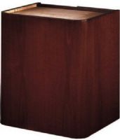 Oklahoma Sound 901-MY/WT Wood Veneer Lectern Base, Mahogany on Walnut, Contemporary/Transitional Style Rich Veneer Lectern Base, converts Lectern, Top to a full floor Lectern commanding a dignified presence, Modern stylistic radius curves, Two locking doors conceal, Adjustable Shelf with five adjustment levels (901MYWT 901-MY-WT 901MY/WT 901 MY/WT 901-MY 901MY) 
