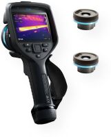 FLIR 90204-0101 Model E96-24-14 Advanced Thermal Imaging Camera, Black; 24 and 14-degree Lenses; UltraMax and MSX Imaging Technology; 640 x 480 IR Resolution; 5 MP, with Built-in LED Photo/Video Lamp; 4", Touchscreen LCD with Auto-Rotation; Removable SD card; 1-8x Continuous Digital Zoom; Rechargeable Li-ion Battery; UPC 845188022280 (FLIR902040101 FLIR90204-0101 FLIR-90204-0101 FLIR-902040101 90204-0101) 