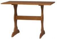 Linon 90368N2-01-KD-U Chelsea Kitchen Nook Table, for Chelsea Corner Nook, Rich honey pine finish, Cozy spot for meals and conversation in any corner of the kitchen, Corner nook provides a traditional look to this highly functional piece, UPC 753793801544 (90368N2 01 KD U 90368N201KDU) 