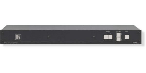 KRAMER905XL Stereo Power Amplifier; Input 8 balanced stereo, Stereo Mode 2 x 110W at 4 ohm, Selectable Balanced and Unbalanced Inputs, Remote Control (RS232) Volume, EQ and input selection, Class D Amplifier, Shipping Weight: 4.9 Lbs, Shipping Dimensions 21.65