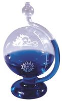 River City Clocks 910-100 Sun & North Wind Weatherball, Quickly indicates changes in barometric pressure, Based on Renaissance scientist Torricelli's model, Dimensions 7.5 H x 4.5W inches, Ball diameter 4 inches, Weight 0.8 lbs, UPC 757456997797 (910100 910 100) 