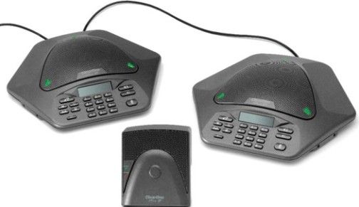 ClearOne 910-158-370-02 MAXAttach IP Plus 2 Conference Phone Package ROHS, Includes 4 phones, one base unit, and connecting cables, High-quality full duplex sound enables participants to speak and listen at the same time without cutting in and out, Distributed Echo Cancellation effectively eliminates echo, UPC 671010370027 (91015837002 910-158-370 910158-37002 910 158 370 02)