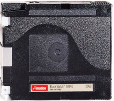 Imation 91270 Black Watch 9840 Half-Inch Tape Cartridge, Capacity 20GB Uncompressed Capacity, 288 data tracks, 10,000 load/unloads minimum, Average access time of 12 seconds (based on average first access, including load time), Fast load times, factory-recorded servo tracks, & easy automation, Backcoating protects against static electricity, UPC 051122912702 (91-270 912-70)