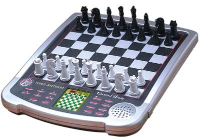 Excalibur 915-3 King Arthur Electronic Chess Game, Large 7-digit LCD Display, 73 Power Levels with a strength rating of 1750, Position Score Evaluation   (9153      915 3)