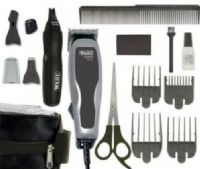 Wahl 9159-008 Home Pro combo Complete Haircutting Kit: Included: 1 Clipper , 1 Blade guard, 1 Detail trimmer, 1 Reciprocating head, 1 Detail head, 1 Rotary head, 1 Eyebrow guide comb, 1 Protective cap, 1 Scissors, 1 medium comb, 1 Blade oil, 1 Cleaning brush and 1 Travel pouch; PowerDrive Technology; UPC 753182924694 (9159008 9159 008)  