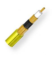 Belden 9192 0041000, Model 9192, RG11, 15 AWG, Video Triax Coax Cable; Yellow; Stranded 0.064-Inch Bare copper conductor; Foam HDPE insulation; Bare copper braid shields; PVC jacket; Polyethylene insulation between shield braids; CL2X Rated; UPC 612825225201 (BTX 91920041000 9192 0041000 9192-0041000) 