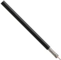 Coleman Cable 92041-45-08 RG6 Quad Shielded Coaxial Cable with Two Foils Plus 40% and 60% Aluminum Braids, Black, 500 feet Reel, 18 AWG (1/.040) Copper Clad Steel Conductors, Foam Polyethylene color natural dielectric, Shielding 1 & 2: 100% Bonded Polyester/Aluminum Tape plus 40% Aluminum Braid, UPC 029892407438 (920414508 9204145-08 92041-4508) 