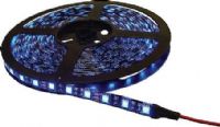 Calrad 92-300-BU-HG Three Chip 300 Light LED Strip, Blue; 16.4'/5 meters, 3 chip LED, high grade, 2 wire, 2.1 mm connector on each end, 6 Amps, 72 Watts; Water resistant, flexible silicon PCB can be bent to a maximum radius of 2 cm, solid state, high shock/vibration resistant; UPC 601520930039 (92300BUHG 92-300BU-HG 92300-BUHG 92300-BU-HG) 