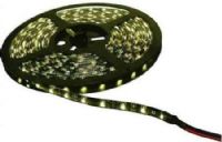 Calrad 92-300-WW-HG Three Chip 300 Light LED Strip, Warm White; 16.4'/5 meters, 3 chip LED, high grade, 2 wire, 2.1 mm connector on each end, 6 Amps, 72 Watts; Water resistant, flexible silicon PCB can be bent to a maximum radius of 2 cm, solid state, high shock/vibration resistant; UPC 601520930084 (92300WWHG 92-300WW-HG 92300-WWHG 92300-WW-HG) 