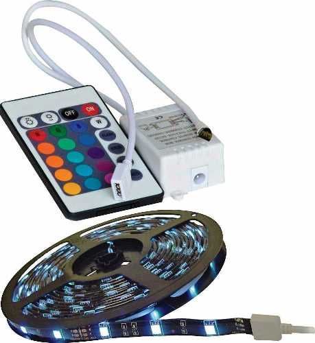 Calrad 92-301-RGB-R Four-Wire RGB 300 3-Chip LED Strip Lighting with Control Module, 16.4 foot/5 meter length, 4-wire design strip on reel, Waterproof construction with flexible silicon PCB can be bent to a maximum radius of 2cm, Create stunning visual effect that produce little or no heat, UPC 601520930114 (92301RGBR 92-301RGB-R 92301-RGBR 92-301 RGB-R)