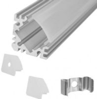 Calrad 92-312 L.E.D Triangle Aluminum Housing; 45 Degree Angle, 4 Ft. Long; Suitable for any rigid or flexible LED strip with 10mm wide PCB or any PCB narrower than 10mm; UPC 601520923123 (92312 92 312 923-12) 