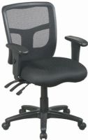 Office Star 92343 Black ProGrid Back Managers Chair, Seat slider for seat depth adjustment, Tilt lock with tilt tension adjustment, Pneumatic seat height adjustment, 360-degree swivel, Built in lumbar support, Height/width adjustable arms with urethane pads, 2-to-1 synchro tilt control for a relaxed recline, Heavy duty five star nylon base, Dual wheel hooded casters, Meets or exceeds ANSI/BIFMA standards (92-343 92 343) 