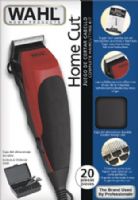 Wahl 9243-2808 HomeCut 20-Pieces Complete Hair Cutting Kit; Includes: Cutter, Blade guard, Case, 2 hair clips, Scissors, Barber comb, Comb for styling, Comb, Oil, Brush to clean, 9 combs guides, Guide left ear, Guide right ear and Instructions; UPC 04391700032 (92432808 9243 2808 924-32808 92432-808)  