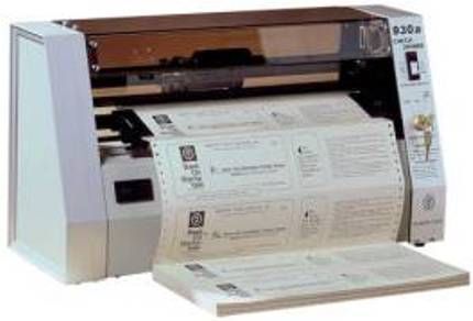 Martin Yale 930A Check Signer, Signs continuous forms, Up to 240 documents/minute, 14 to 125 lb paper weight, 3.5