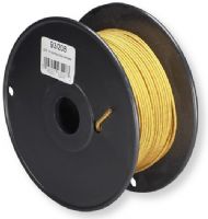 Satco 93-208 18/2 Rayon Braid AWG 18 Electrical Wire, 2 Conductors, Gold with Red Marker, Rated for 90 Degrees Celsius, 250 Feet per Reel, Weight 10 Pounds, UPC 045923932083 