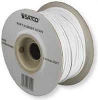 Satco 93-209 18/2 Rayon Braid AWG 18 Electrical Wire, 2 Conductors, White, Rated for 90 Degrees Celsius, 250 Feet per Reel, Weight 10 Pounds, UPC 045923932090 (SATCO93209 SATCO93-209 SATCO93/209 SATCO 93209 SATCO 93-209 SATCO 93/209) 