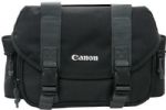 Canon 9320A021 300-DG Digital Gadget Bag (Black/Gray); Main compartment with 4, padded, touch-fastening dividers; Light gray, nylon interior for locating gear under low light; Exterior, front, zippered, accessory pocket with 2, inner, slip-in pockets; Large weather-flap closes with quick-release buckles connected to adjustable straps; 2 padded, zippered, exterior, accessory pockets, one on each side of bag; UPC 660685050600 (9320A021 9320A021 9320A021) 