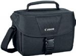 Canon 9320A023 EOS Shoulder Bag 100ES (Black); For added comfort, the shoulder strap has a sliding, non-slip pad; A light gray interior is useful for locating gear under low light; The bag is made of water-repellent nylon for strength, protection, and durability; Material: Water-repellent nylon; Type of Closure: Quick-release buckle; Interior Dimensions: 10.0 x 7.0 x 4.5" / 25.4 x 17.8 x 11.4 cm; UPC 660685114678 (9320A023 9320A023 9320A023) 