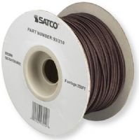 Satco 93-210 18/2 Rayon Braid AWG 18 Electrical Wire, 2 Conductors, Brown, Rated for 90 Degrees Celsius, 250 Feet per Reel, Weight 10 Pounds, UPC 045923932106 (SATCO93210 SATCO93-210 SATCO93/210 SATCO 93210 SATCO 93-210 SATCO 93/210) 