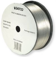 Satco 93-301 18/2 SPT-1 Wire, AWG 18 Electrical Wire, 2 Conductors, Clear Silver, Rated for 300 Volts and 105 Degrees Celsius, UL Classified as cULus Listed Component, 2500 Feet per reel, Weight 62.5 Pounds, UPC 045923933011 (SATCO93-301 SATCO93301 SATCO93/301 SATCO93 301) 