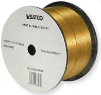 Satco 93-303 Type 18/2 SPT-1.5 Wire, AWG 18 Electrical Wire, 2 Conductors, Clear Gold, Rated for 300 Volts and 105 Degrees Celsius, UL Classified as cRUus  Recognized Component, 2500 Feet per reel, Weight 62.5 Pounds, UPC 045923933035 (SATCO93-303 SATCO 93303 SATCO 93/303 SATCO-93 303) 