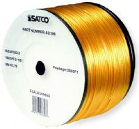Satco 93-306 Type 18/2 SPT-2 Bulk Wire, AWG 18 Electrical Wire, 2 Conductors, Clear Gold, Rated for 300 Volts and 105 Degrees Celsius, UL Classified as cRUus Recognized Component, 2500 Feet per reel, Weight 75 Pounds, UPC 045923933066 (SATCO93-306 SATCO 93306 SATCO 93/306 SATCO-93 306) 