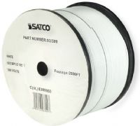 Satco 93-309 18/2 SPT-2 Bulk Wire, AWG 18 Electrical Wire, 2 Conductors, White, Rated for 300 Volts and 105 Degrees Celsius, UL Classified as cULus Listed, 2500 Feet per reel, Weight 75 pounds, UPC 045923933097 (SATCO93-309 SATCO 93309 SATCO 93/309 SATCO-93 309) 