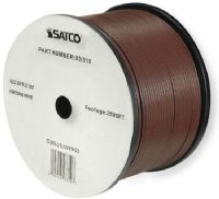  Satco 93-310 18/2 SPT-2 Bulk Wire, AWG 18 Electrical Wire, 2 Conductors, Brown, Rated for 300 Volts and 105 Degrees Celsius, UL Classified as cULus Listed, 2500 Feet per reel, Weight 75 pounds, UPC 045923933103 (SATCO93-310 SATCO 93310 SATCO 93/310 SATCO-93 310) 