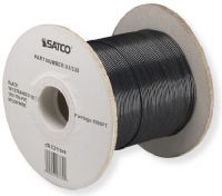 Satco 93-330 18/1 UL 1316 AWM TFN-PVC Nylon Wire , Single Conductor, Black; Rated for 105 Degrees Celsius and 600 Volts; UL Classified as cRUus Recognized Component; UPC 045923933301 (SATCO 93-330 SATCO 93330 SATCO 93/330 SATCO 93 330 SATCO93-330 SATCO93330) 