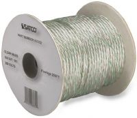 Satco 93-332 18/3 SVT Pulley Cord, Three Conductors, Clear Silver, UL not Listed, Length 250 Feet per Spool, Weight 28 Pounds, UPC 045923933325 (SATCO93-332 SATCO 93-332 SATCO93/332 SATCO 933332 SATCO 93 332 SATCO93332) 