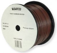 Satco 93-339 Type 18/2 SPT-1.5 Wire, AWG 18 Electrical Wire, 2 Conductors, Brown, Rated for 300 Volts and 105 Degrees Celsius, UL Classified as cRUus Recognized Component, 2500 Feet per reel, Weight 62.5 Pounds, UPC 045923933394 (SATCO93-339 SATCO 93339 SATCO 93/339 SATCO-93 339) 
