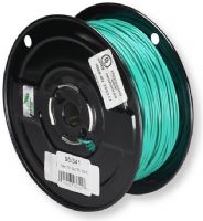 Satco 93-341 18/1 UL Solid TFN-PVC Nylon Wire , Single Conductor, Green; Rated for 105 Degrees Celsius and 600 Volts; UL Listed; UPC 045923933417 (SATCO 93-341 SATCO 93341 SATCO 93/341 SATCO 93 341 SATCO93-341 SATCO93341) 