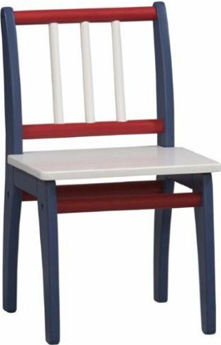 Linon 94001WHT-01-KD-U Admiral Chair, Red/Blue/White Finish, The rugged Admiral Chair is finished in a lead-free, non-toxic wipe clean paint, Pine and Painted MDF, Some Assembly Required, Dimensions (W x D x H) 14.17 x 14.17 x 23.63 Inches, Weight 12.68 Lbs, UPC 753793805764 (94001WHT01KDU 94001WHT-01KDU 94001WHT-01-KD 94001WHT-01 94001WHT)
