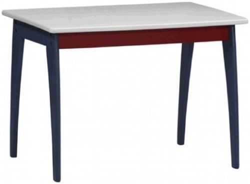 Linon 94002WHT-01-KD-U Admiral Table, Red/Blue/White Finish, The rugged Admiral Table is finished in a lead-free, non-toxic wipe clean paint and is the perfect size for homework, games, and craft projects, Pine and Painted MDF, Some Assembly Required, UPC 753793805771 (94002WHT01KDU 94002WHT-01KDU 94002WHT-01-KD 94002WHT-01 94002WHT)
