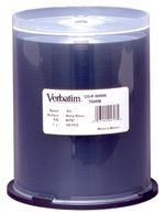 Verbatim 94970 Storage Media CD-R, 80min/700MB 1x-52x CD-R, shiny silver surface, 100 Pack, shiny silver surface ideal for silk-screening, Ultimate performance recording dye for burning at high speeds, Superior resistance to UV irradiation, Lowest error rate against a range of CD writers, UPC 023942949701 (VER94970 VER 94970 VER-94970) 