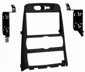 Metra 95-7336B Hyundai Genesis Coupe Radio Adaptor Mount Kit, Double Din Radio Provision, ISO Stacked Head Unit Provision, Painted black to Match Factory Finish, 95-7336S in Silver, Applications: 2010-10 Hyundai Genesis Coupe without Nav with Auto Climate Control/2010-12 Hyundai Genesis Coupe W/ Nav, Wiring and Antenna Connections (Sold Separately), 70-7303 Hyundai/Kia Wiring Harness, 40-KI11 Hyundai/Kia Antenna Adapter, UPC 086429238620 (957336B 9573-36B 95-7336B) 