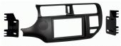 Metra 95-7353CH Kia Rio 12-Up DDIN Radio Adaptor Mounting Kit, Double DIN head unit provision, Painted Charcoal, Applications: Kia Rio 12-Up, Wiring and Antenna Connections (Sold Separately), 70-7304 Hyundai/Kia Harness, UPC 086429274147 (957353CH 9573-53CH 95-7353CH) 