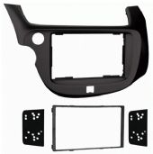 Metra 95-7877B Honda Fit 09-13 DDIN Blk, Double DIN Radio Provision, Stacked ISO Mount Units Provision, Painted Black To Match Factory Dash, 99-7877S Is the Silver Version, Applications: 2009-13 Honda Fit, Wiring and Antenna Connections (Sold Separately), 70-1729 08-Up Acura/Honda Wiring Harness, 40-HD10 05-Up Acura/Honda Antenna Adapter, UPC 086429280575 (957877B 9578-77B 95-7877B) 