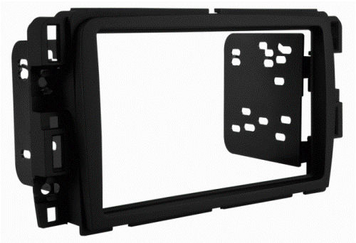 Metra 95-3310B Acadia/Enclave/Traverse Radio Adaptor Mount Kit, Double DIN Radio Provision, Painted Black, Applications: 2013-Up Buick Enclave, 2013-Up Chevrolet Traverse, 2013-Up GMC Acadia, Wiring and Antenna Connections (Sold Separately), 40-CR10 Chrysler Antenna Adapter, UPC 086429280728 (953310 9533-10 95-3310)