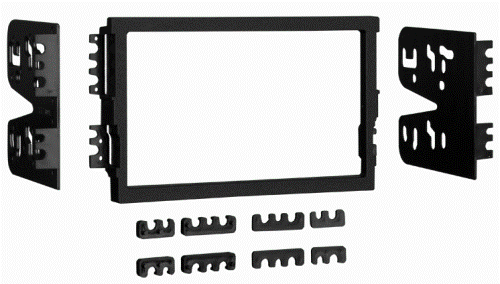 Metra 95-7309 Hyundai Elantra 1996-2000 Sonata 1995-2001 Radio Adaptor, Double DIN head unit provision, Stacked ISO DIN head unit provision, Designed for the installation of a double-DIN radio or two single-DIN radios, High-grade ABS plastic  contoured textured and painted to compliment factory dash, Comprehensive instruction manual, All necessary hardware for easy installation, UPC 086429151080 (957309 9573-09 95-7309)