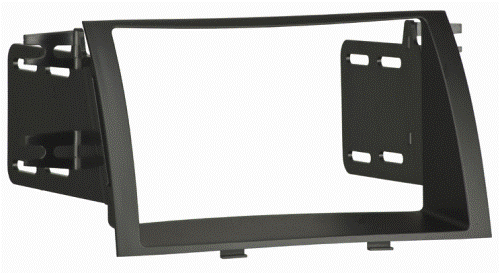 Metra 95-7340B Kia Sorrento 2011-Up DDIN Radio Adaptor, DOUBLE DIN / Stacked ISO Din Head unit provision, Painted Matte Black to Match Factory, Contoured to match factory bezel, Radio Housing/ISO Brackets, UPC 086429222124 (957340B 9573-40B 95-7340B)