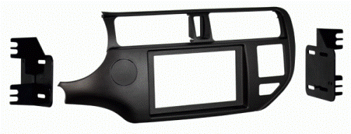 Metra 95-7353CH Kia Rio 12-Up DDIN Radio Adaptor Mounting Kit, Double DIN head unit provision, Painted Charcoal, Applications: Kia Rio 12-Up, Wiring and Antenna Connections (Sold Separately), 70-7304 Hyundai/Kia Harness, UPC 086429274147 (957353CH 9573-53CH 95-7353CH)