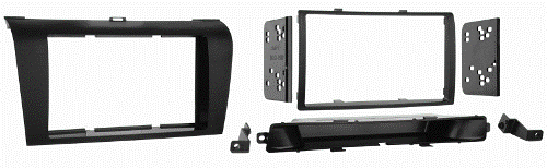Metra 95-7504 Mazda 3 2004-2009 Radio Adaptor, Double DIN Radio Provision, Stacked ISO Mount Units Provision, Bonus Display Replacement Pocket, Display replacement pocket included, Contoured and textured to match factory dash, WIRING AND ANTENNA CONNECTIONS (Sold Separately), Wiring Harness: 70-7903 - Mazda harness 2001-up, Antenna Adapter: Not required, UPC 086429165957 (957504 9575-04 95-7504)
