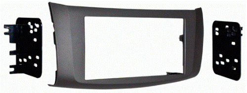 Metra 95-7618G Nissan Sentra 2013-Up Radio Adaptor Mounting Kit, Double DIN Radio Provision, Painted Grey to Match Factory Finish, Applications: 2013-Up Nissan Sentra, Wiring and Antenna Connections (Sold Separately), 70-7552 Nissan Wiring Harness, 40-NI12 Nissan Antenna Adapter, UPC 086429279197 (957618G 9576-18G 95-7618G)