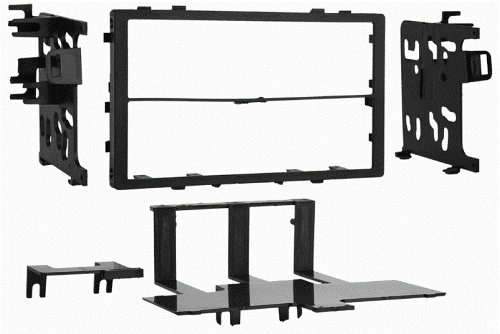 Metra 95-7801 Honda/ Acura Double DIN Kit 90-06, Double DIN Radio Provision, Stacked ISO Mount Units Provision, Can accommodate either a double-DIN radio or two ISO DIN stacked radios, Rear support bracket is included, UPC 086429179169 (957801 9578-01 95-7801)