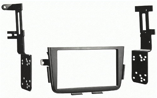 Metra 95-7866B Acura Mdx 01-06 DDIN Radio Adaptor, Double DIN Head Unit Provision, ISO Stacked Head Unit Provision, Painted Matte Black to Match Factory Dash, WIRING AND ANTENNA CONNECTIONS (Sold Separately), 70-1721 Honda harness - 1998-up, 40-HD10 -Honda antenna adapter- 2005-up, UPC 086429199846 (957866B 9578-66B 95-7866B)